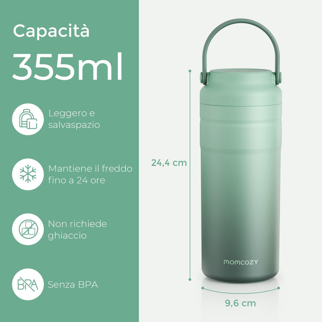 Momcozy Refrigeratore Portatile Latte Materno Contenitore Termico 355 ML