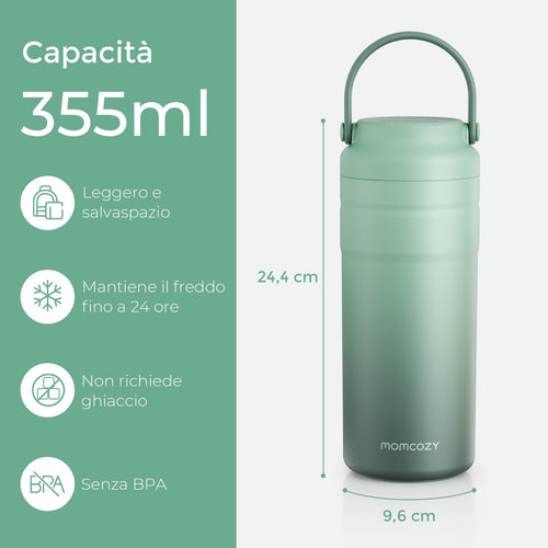 Momcozy Refrigeratore Portatile Latte Materno Contenitore Termico 355 ML