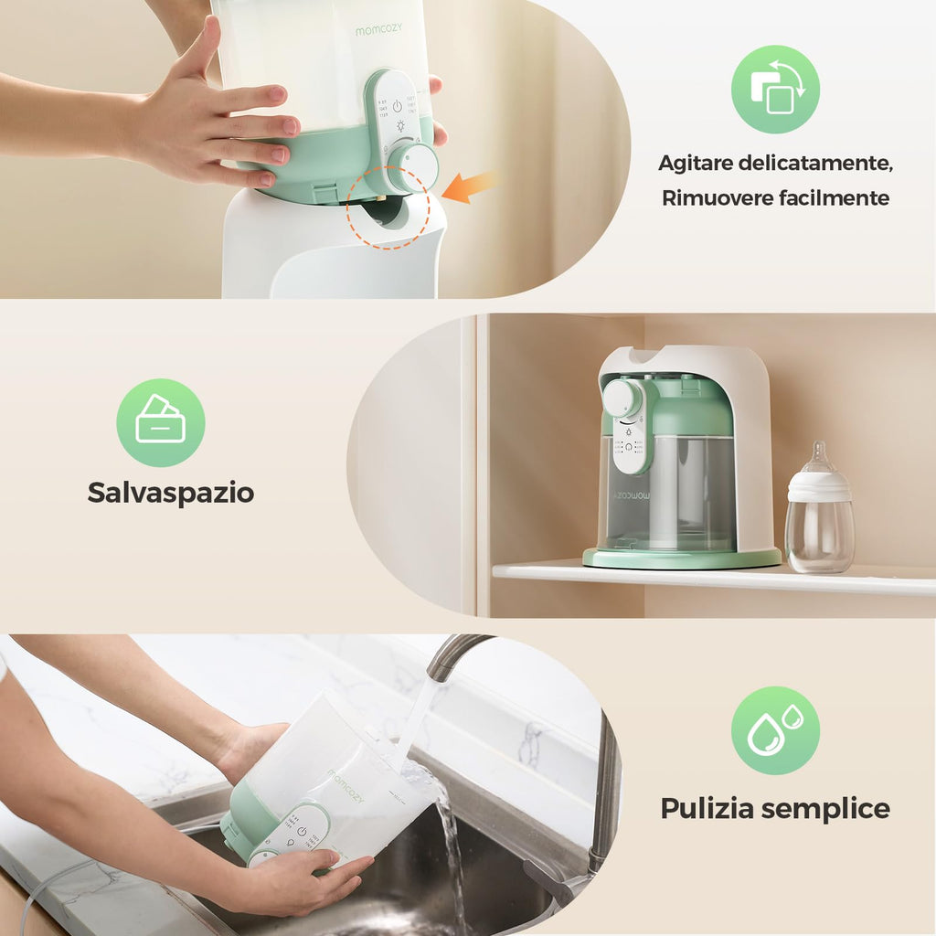 Momcozy Scaldacqua Istantaneo Biberon 1685 ML con Doppia Luce Notturna