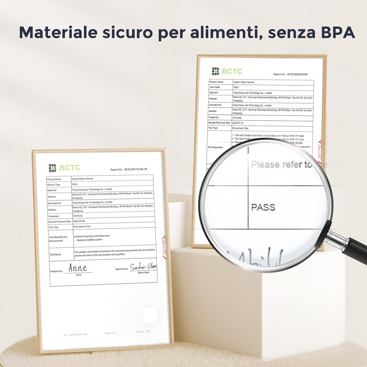 Momcozy Scaldacqua Istantaneo Biberon 1685 ML con Doppia Luce Notturna