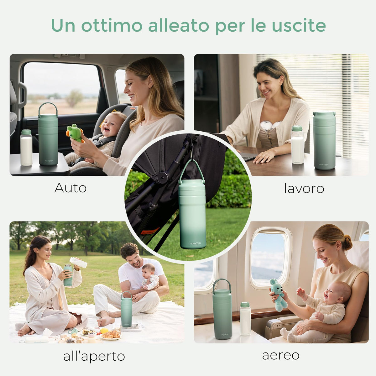 Momcozy Refrigeratore Portatile Latte Materno Contenitore Termico 355 ML