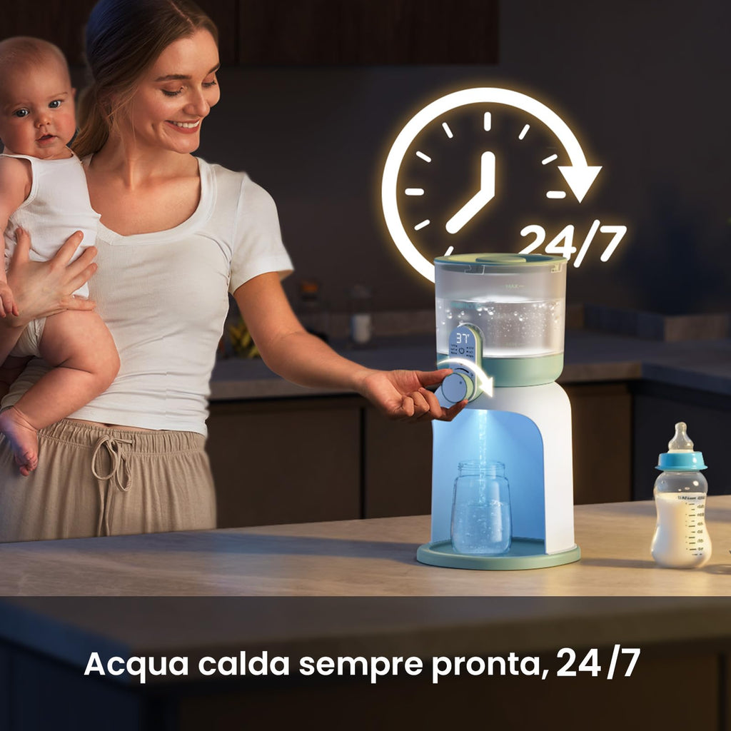 Momcozy Scaldacqua Istantaneo Biberon 1685 ML con Doppia Luce Notturna