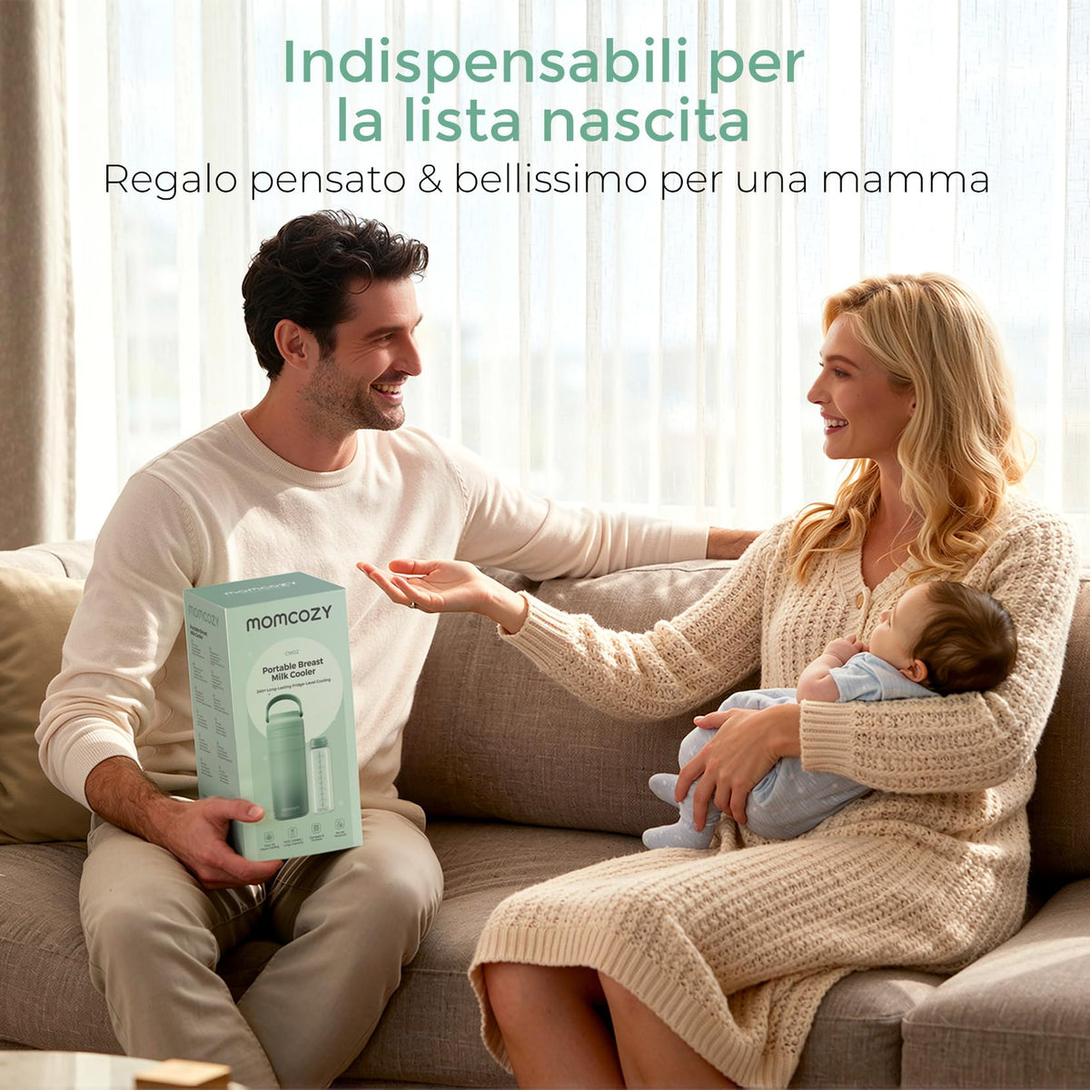Momcozy Refrigeratore Portatile Latte Materno Contenitore Termico 355 ML